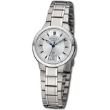 Regent Damen Funkuhr Analog-Digital Metallarmband silber URFR270