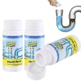 CWED 3 Stück Abflussreiniger Schaum Extra Stark, Wild Sink Und Drain Cleaner, Hochwirksamer Rohrreiniger Mit Aktivschaum, Für Küche, Bad, Toilette Und Balkon