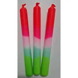 Stabkerze 3ST Dip Dye Lollipop 49161 20x2,2cm
