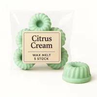 Duftmelt 5er Set - Duftwachs | Duftkerzen Aromalampe (Citrus Cream)