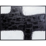 Kare DESIGN Wandbild 120 x 90 cm Crossroads 54772 Kunststoff Schwarz, Weiß Schwarz /