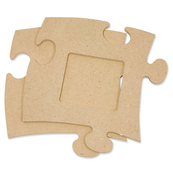 MDF-Puzzle-Bilderrahmen "Quadrat", 12 x 12 cm