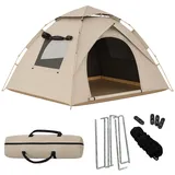 Campingzelt Pop Up Zelt Kuppelzelt Leichtzelt Sommerzelt Zelt 3 bis 4 Personen