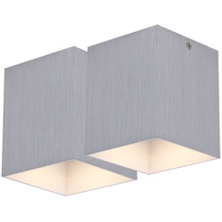 2er Set Aufbau Decken Leuchte Wand Wohnraum Lampen Fernbedienung im Set inklusive RGB LED Leuchtmittel