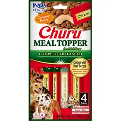 INABA DOG Meal Topper Huhn mit Rindfleisch 4x14g