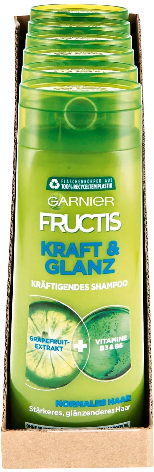 Garnier Fructis Shampoo Kraft & Glanz 250 ml, 6er Pack