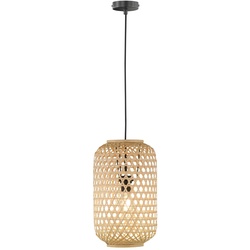 SCHÖNER WOHNEN-Kollektion Pendelleuchte Calla Rattan & Geflecht Braun 24,50 cm