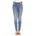 Damen Jeans Nicole Skinny Fit in blauem Yule-W28 L34