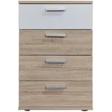 Hti-Living Nachtschrank Nina 45 x 38 x 70 cm Weiß