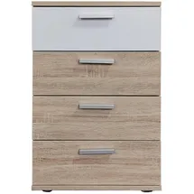 Hti-Living Nachtschrank Nina 45 x 38 x 70 cm Weiß