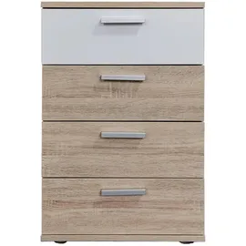 Hti-Living Nachtschrank Nina 45 x 38 x 70 cm Weiß