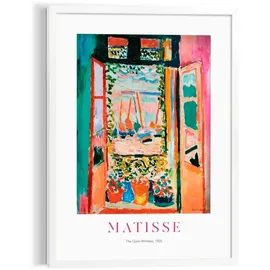reinders Wandbild 50 x 70 cm Matisse Window Holz Bunt
