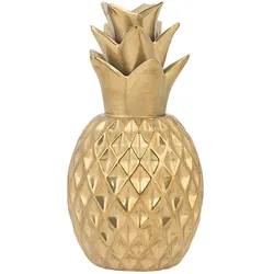 Dekofigur Ananas TYANA Keramik Gold