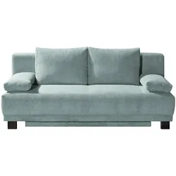 Schlafsofa aus Cord Luna , blau , Maße (cm): B: 200 H: 89 T: 96