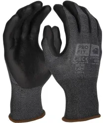 Fitzner Nitril Schnittschutzhandschuhe Hit, grau/schwarz 092-8 , 1 Packung = 12 Paar, Größe 8