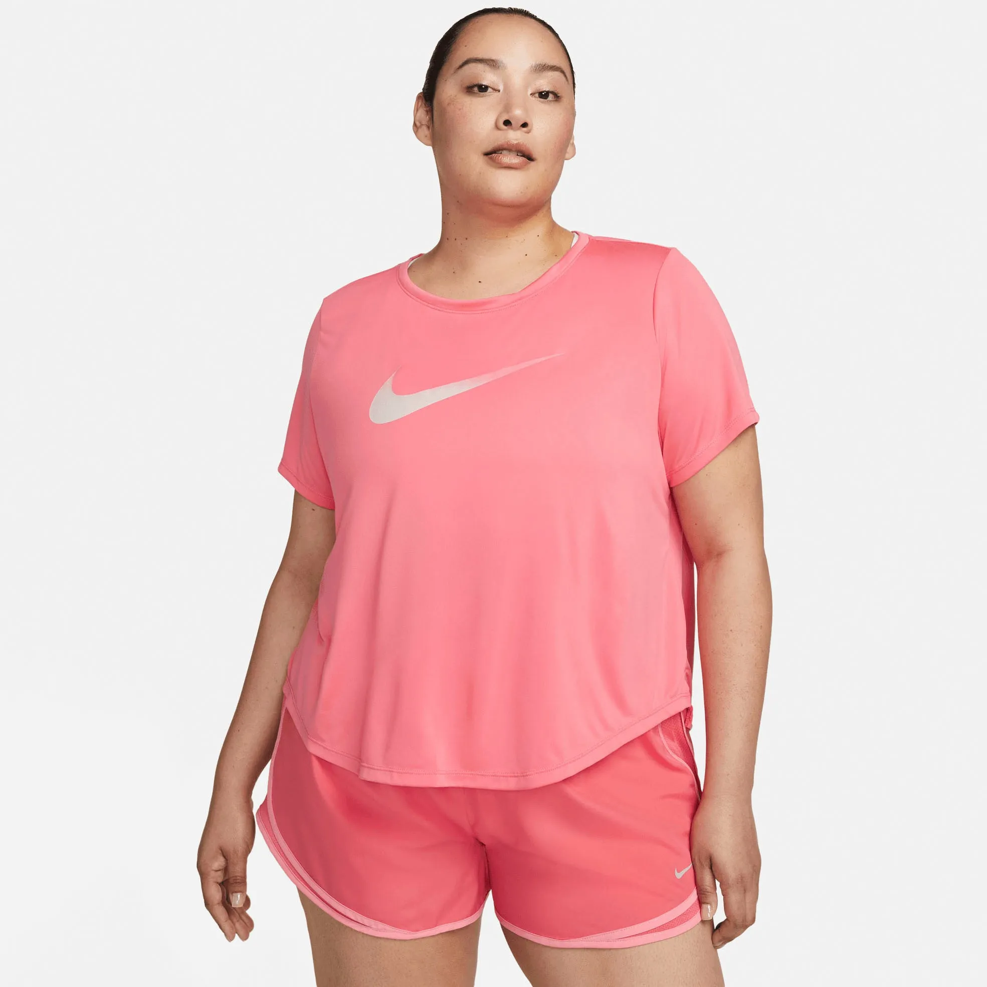 Nike Laufshirt »One Dri-FIT Swoosh Women's Short-Sleeved Top (Plus)« Nike orange 4X (60)