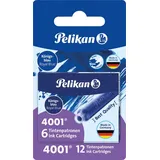 Pelikan Tintenpatronen 4001 TP/6 königsblau