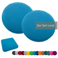 Heimtexland ® 2er Pack Sitzkissen Filz Stuhlkissen Bodenkissen Polster