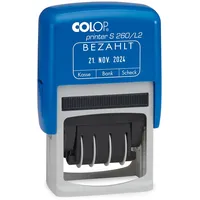Colop Datumstempel Printer S 260 mit Text BEZAHLT, Abdruck