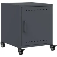 VidaXL Nachttisch Anthrazit 36x39x43,5 cm Stahl