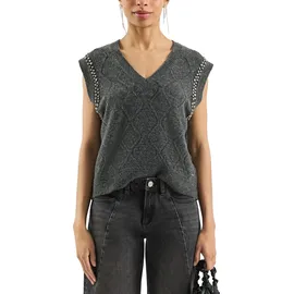 QS Pullunder mit Glitzersteinen - S