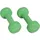 Donic Schildkröt Schildkröt 960205 - Vinyl-Hanteln, 1,0 kg Set, limegreen, Heim-Fitnessgerät