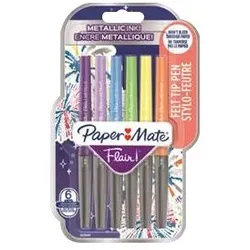 rOtring Paper Mate FLAIR Metallic - Filzstift - verschiedene Farben - 0.7 mm - M