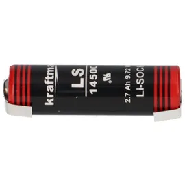 XCell Kraftmax Lithium 3,6V Batterie LS14500 AA - Zelle mit U-Lötfahne