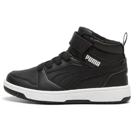 Puma Rebound V6 Mid Winterized AC+ Sneaker Kinder 01 black/white 34