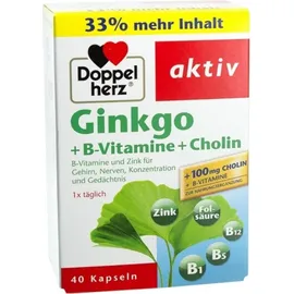 Doppelherz Ginkgo + B-Vitamine + Cholin Kapseln 40 St.
