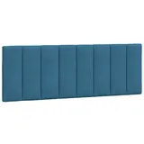 vidaXL Kopfteil-Kissen \"Hanko\" Blau 140 cm Samt
