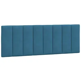 vidaXL Kopfteil-Kissen \"Hanko\" Blau 140 cm Samt