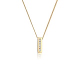 Elli DIAMONDS Klassisch Elegant Diamant (0.075 ct.) 585 Gelbgold Ketten Damen