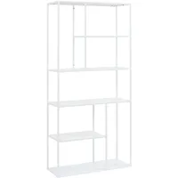 [en.casa] Standregal Vehmaa 90 x 30 x 188 cm Weiß