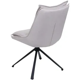 Mendler Esszimmerstuhl HWC-N71 Stoff creme-beige