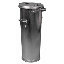 Rottner Tresor Mülleimer 65 l Silber