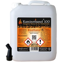 60 L Bioethanol 100% Ethanol 60 Liter Bio Alkohol 10 L Kanister Kamin Ausgießer