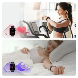 Joyroom Fit-Life JR-FT5 BT 40 mm Polycarbonatgehäuse schwarz Sportarmband schwarz M