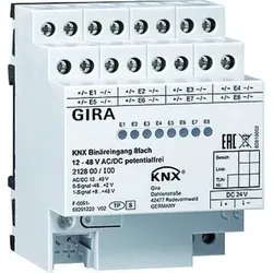 Binäreingang KNX REG 4TE LED 8f Bussystem KNX mit LED-Anzeige