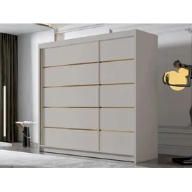 Mirjan24 Schiebetürenschrank Amber VII 250 x 215 x 58 cm Beige