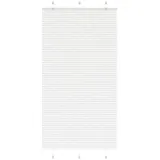 vidaXL Plissee Weiß 105x200 cm Stoffbreite 104,4 cm Polyester