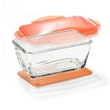 Genius Gemüseschneider Nicer Dicer Chef S Glasschüssel Set 3-tlg., Backofengeeignet bis 250°C orange