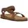 NOU Cyprian V2 Leder Kork Sandalen Damen 5007 - mustang 38
