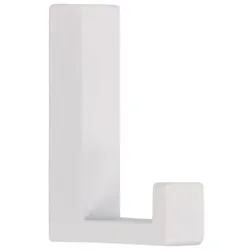 Garderoben-Haken,Clite,einfach,Einfachhaken,B15mm,H61mm,weiß glänzend