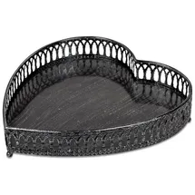 Formano Tablett aus Metall Herz Hyde Park