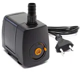 Wiltec HJ-731 ECO Aquarium Pumpe 550 L/h 10 W kleine Aquariumpumpe 74×52×67 mm mit regulierbarem Durchfluss für Mini Aquarium