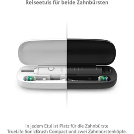 TrueLife SonicBrush Compact Duo schwarz/weiß + 2. Handstück + Reiseetui