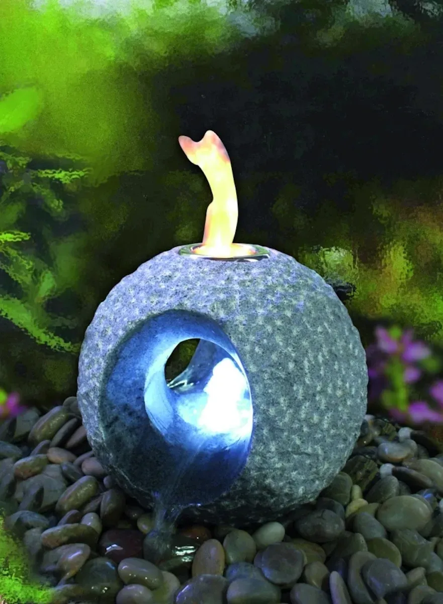 Gardenforma Feuer-Wasserspielset Dot für Bioethanol