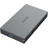 Hama USB 3.0 Hub 4 Ports, USB Hub, Grau