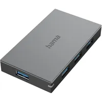 Hama USB 3.0 Hub 4 Ports, USB Hub, Grau